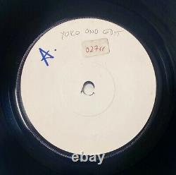 Beatles John Lennon Yoko Ono Walking On Thin Ice UK Demo Promo White Label 1981