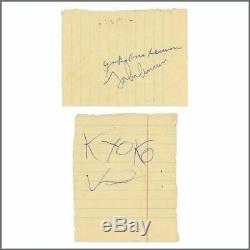 Beatles John Lennon, Yoko Ono and Kyoko Ono 1969 Scotland Autographs (UK)