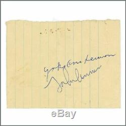 Beatles John Lennon, Yoko Ono and Kyoko Ono 1969 Scotland Autographs (UK)