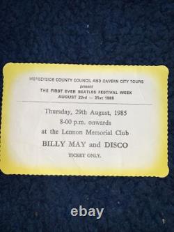 Beatles Liverpool'85 tickets, brochures autograph of John Lennon Uncle Charles