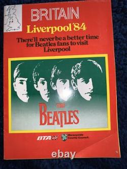Beatles Liverpool'85 tickets, brochures autograph of John Lennon Uncle Charles