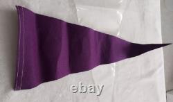 Beatles Pennant George Paul Ringo Starr John Lennon Full Size Vintage Purple