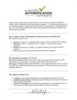 Beatles Red Album & Blue Album Signed All 4 Lennon McCartney Harrison Starr