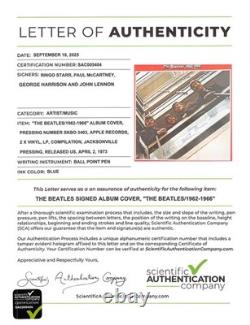 Beatles Red Album & Blue Album Signed All 4 Lennon McCartney Harrison Starr