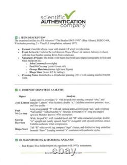 Beatles Red Album & Blue Album Signed All 4 Lennon McCartney Harrison Starr