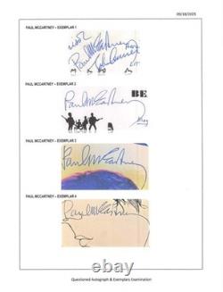 Beatles Red Album & Blue Album Signed All 4 Lennon McCartney Harrison Starr