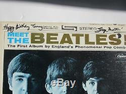 Beatles Signed Meet The Beatles Album By George Martin John Lennon Related