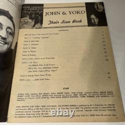 Beatles Special John Lennon And Yoko Their Love Book Magazine Photos Rare 1970