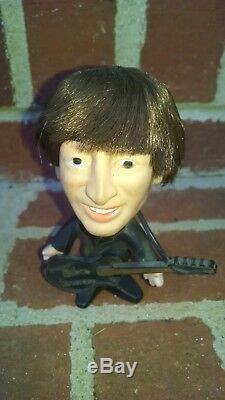 Beatles Vintage 1964 John Lennon Remco Model Figure Doll With Guitar Instrument