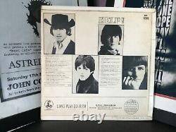 Beatles Vinyl Lp HELP Uk 1965 ORIGINAL Y / B 1st Press Rare Outline MONO VG