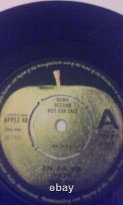 Beatles, Yoko Ono Single 7 Inch, Demo Record Not For Sale John Lennon Voice