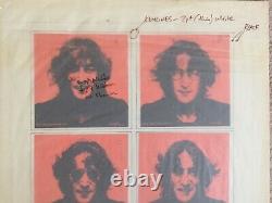 Beatles/john Lennon Original Bob Gruen Unused Art Work For Walls And Bridges