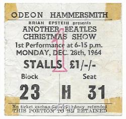 Beatles original concert ticket, London UK 1964 John Lennon, Paul McCartney Tour