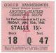 Beatles original concert ticket, London UK 1965 John Lennon, Paul McCartney Tour