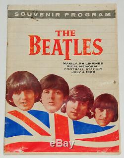 Beatles original rare vintage Concert Programme, Manila 1966, John Lennon Tour
