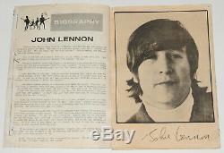 Beatles original rare vintage Concert Programme, Manila 1966, John Lennon Tour