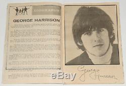 Beatles original rare vintage Concert Programme, Manila 1966, John Lennon Tour