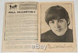 Beatles original rare vintage Concert Programme, Manila 1966, John Lennon Tour
