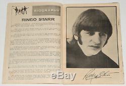 Beatles original rare vintage Concert Programme, Manila 1966, John Lennon Tour