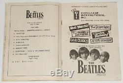 Beatles original rare vintage Concert Programme, Manila 1966, John Lennon Tour