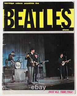 Beatles original vintage New Zealand 1964 Tour Programme Concert, John Lennon