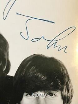 Beatles signed By picture John Lennon Paul McCartney Ringo Star