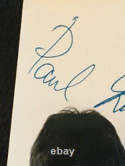 Beatles signed By picture John Lennon Paul McCartney Ringo Star