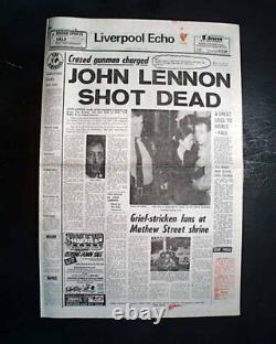 Best John Lennon The Beatles Music Legend Death 1980 Liverpool England Newspaper