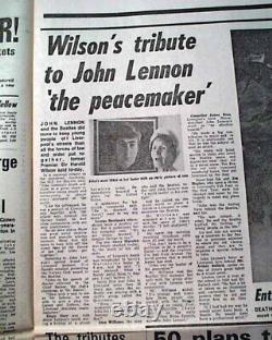 Best John Lennon The Beatles Music Legend Death 1980 Liverpool England Newspaper