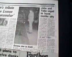 Best John Lennon The Beatles Music Legend Death 1980 Liverpool England Newspaper