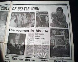 Best John Lennon The Beatles Music Legend Death 1980 Liverpool England Newspaper