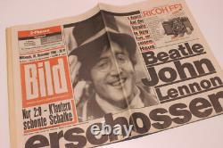 Bildzeitung 10.12.1980 December Beatle John Lennon shot dead