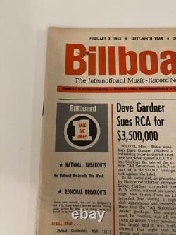 Billboard Magazine The Beatles John Lennon February 2, 1963 VG-VGEX