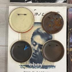 Billy Joel, Eric Clapton John Lennon + More Lot Of 8 Sheet Music + Beatles Pins