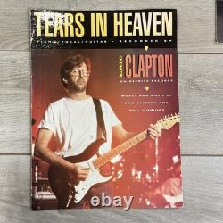 Billy Joel, Eric Clapton John Lennon + More Lot Of 8 Sheet Music + Beatles Pins