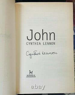 CYNTHIA LENNON Signed Autographed JOHN 2005 Hardcover Book Beatles Julian