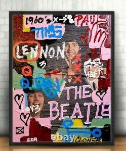 Corbellic Art, Original Painting, Beatles Band, John Lennon Art, Gallery Design