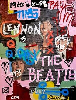 Corbellic Art, Original Painting, Beatles Band, John Lennon Art, Gallery Design