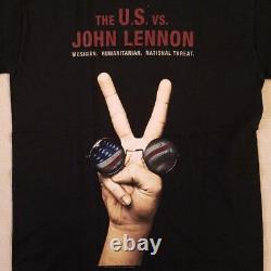 Dead John Lennon The U. S. Vs. John. Short Sleeve T-Shirt Black