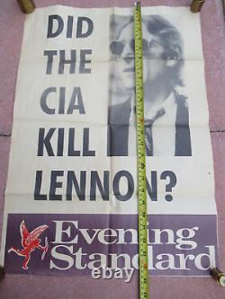 Did the CIA Kill John Lennon July 17 1989 Evening Standard Poster Fenton Bresler