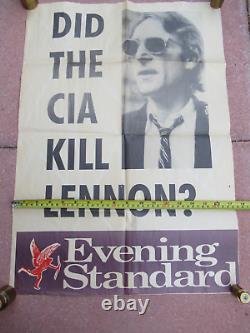 Did the CIA Kill John Lennon July 17 1989 Evening Standard Poster Fenton Bresler