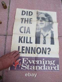 Did the CIA Kill John Lennon July 17 1989 Evening Standard Poster Fenton Bresler