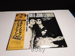 ELTON JOHN and JOHN LENNONLiveLp Japan Obi-NM Japanese Poster Beatles 1974