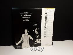 ELTON JOHN and JOHN LENNON Live Lp Japan Obi-NM-Beatles 1974 Yellow Poster