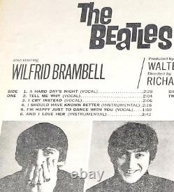 Ex/nm Beatles'a Hard Days Night' With 4 Rare Errors Tell Me Who & I Cry Instead