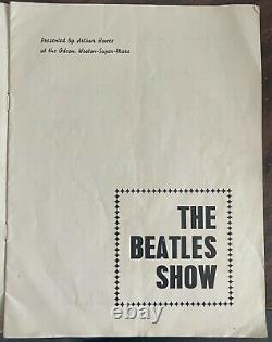 Full Set Of Beatles Autographs All Signed By John Lennon Concert Programme 1963