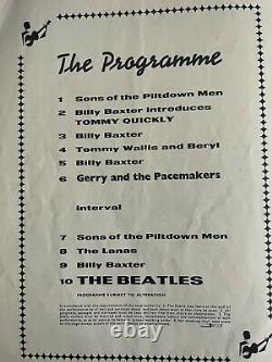 Full Set Of Beatles Autographs All Signed By John Lennon Concert Programme 1963