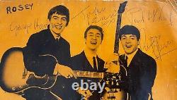 Full Set Of Beatles Autographs All Signed By John Lennon Concert Programme 1963