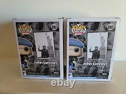 Funko POP! Rocks JOHN LENNON Shop Exclusive CHASE and Common with protectors