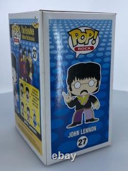 Funko POP! Rocks The Beatles John Lennon #27 Vinyl Figure DAMAGED BOX SEE PICS